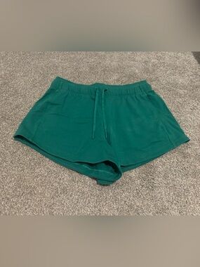 lululemon athletica Teal Green Drawstring Athletic Shorts